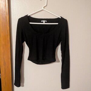 Reformation | Cropped Long-Sleeve Tee